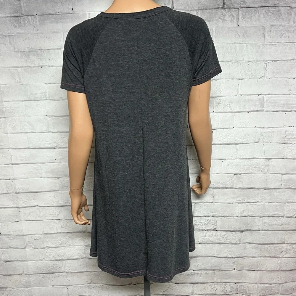 Natural Life Dress Womens Medium Gray Swing A Line Tee Flowy Lightweight - Picture 5 of 8